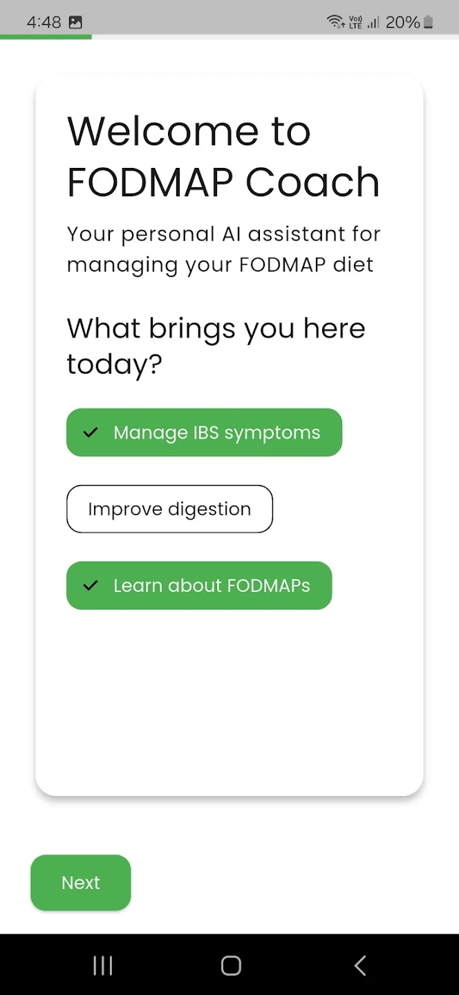 Grocery cart filled with FODMAP-friendly foods and shopping list